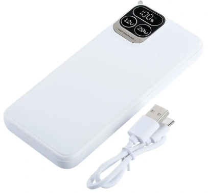 Аккумулятор внешний Perfeo Powerbank Atomic Age 10000 mAh Белый (PF_E1473) - фото в интернет-магазине Арктика