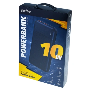 Портативный аккумулятор Perfeo 10000mah PF_E2073 (черный) - фото в интернет-магазине Арктика