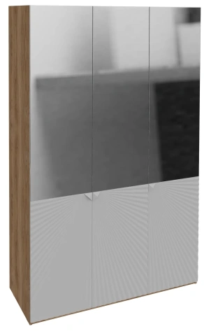 Спальня "Лео" шкаф комбинированный с 3 дверями (Сантьяго софт/ Яблоня Беллуно) - ВКДП - фото в интернет-магазине Арктика