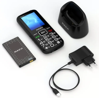 Мобильный телефон Maxvi B21ds up Black - фото в интернет-магазине Арктика