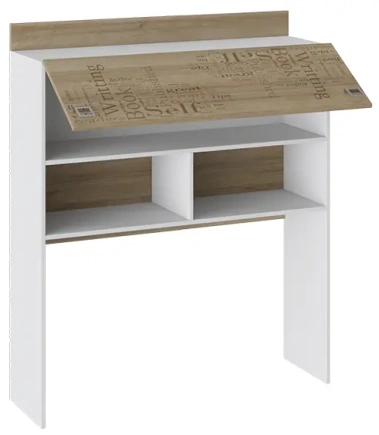 Детская "Оксфорд" ТД-139.15.11 полка настольная (ривьера/белый с рис) - Три Я - фото в интернет-магазине Арктика