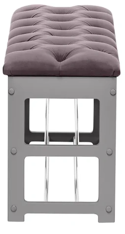 Банкетка МИ "Грейс" (серый ясень/V19) - Импэкс - фото в интернет-магазине Арктика