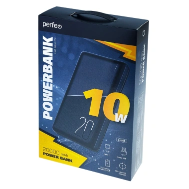 Портативный аккумулятор Perfeo 20000mah PF_E2090 (черный) - фото в интернет-магазине Арктика