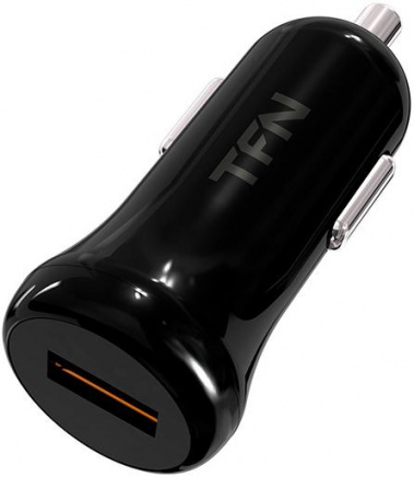 Зарядное устройство авто TFN USB QC3.0 black без кабеля (TFN-CCQC3BK) - фото в интернет-магазине Арктика