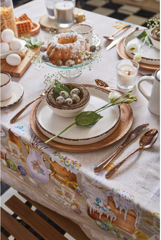 Скатерть "Пасхальные куличи" ПСХ 4778294 110*147 см  - Сима-ленд - фото в интернет-магазине Арктика