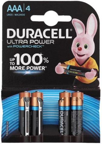 Батарейка Duracell LR03-4BL UltraPower 4 шт - фото в интернет-магазине Арктика