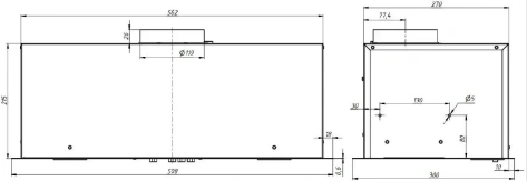 Вытяжка Elikor Cube 60П-650 White - фото в интернет-магазине Арктика