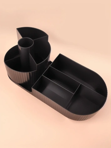 Органайзер 9секц ELIS вращающ 34,5*14,7*14,3см чёрн/серебр к/кор накл QF 10669871 - Сима-ленд - фото в интернет-магазине Арктика