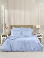 Постельное белье Arya Vip из Однотонного Сатина 1.5 Сп. 160x220 Светло-голубой - Ария - каталог товаров магазина Арктика