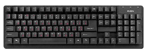 Клавиатура Sven 301 Standard (черная) USB+PS/2 - фото в интернет-магазине Арктика