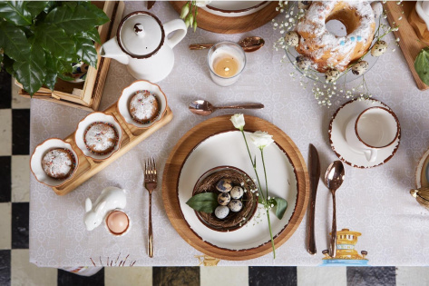 Скатерть "Пасхальные куличи" ПСХ 4778294 110*147 см  - Сима-ленд - фото в интернет-магазине Арктика