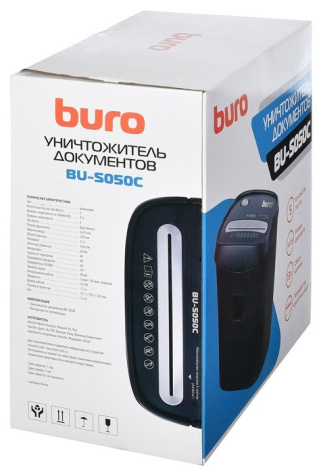 Шредер BURO Home BU-S050C - фото в интернет-магазине Арктика