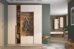 Прихожая "Лаура" (кашемир серый) - Столлайн - каталог товаров магазина Арктика