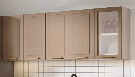 Кухня "Ева" 2 м (анкор светлый/ирландский ликер/столешница 2000) - Раус - фото в интернет-магазине Арктика