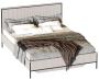 Спальня "Нора" кровать 160*200 (персидский жемчуг/вереск ромено) - Мебельград