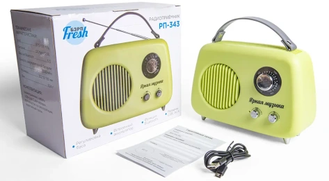 Радиоприемник Сигнал БЗРП Fresh РП-343 зеленый - фото в интернет-магазине Арктика