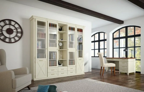 Библиотека "Кантри" (КА-214.27) шкаф для книг (Валенсия) - Ангстрем - фото в интернет-магазине Арктика