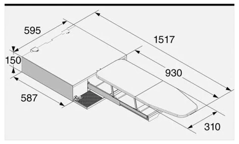 Выдвижная гладильная доска Asko HI1153W - фото в интернет-магазине Арктика
