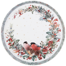 Поднос "Снегири" 898-228 33 см  - Арти М - каталог товаров магазина Арктика
