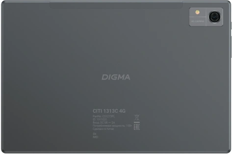 Планшетный ПК Digma CITI 1313C (1911031) 10.1" 4G (темно-серый)  - фото в интернет-магазине Арктика