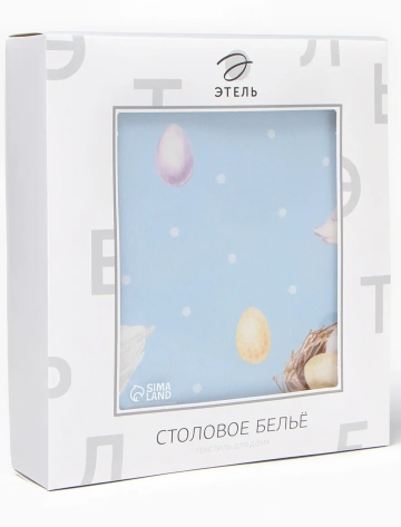 Скатерть "Этель" Пасхальные радости d=215 см, 100% хл, саржа 190 гр/м2 10261477 ПСХ - Сима-ленд - фото в интернет-магазине Арктика