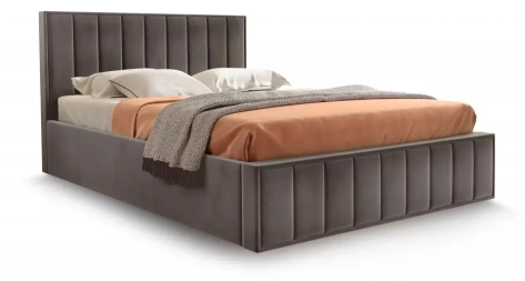 Кровать "Вена" 1400 с мех (Мора коричневый) - Мебельград - фото в интернет-магазине Арктика