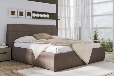 Спальня "Анри" (АН-810.28) кровать 180*200 (Давос Трюфель) - Ангстрем - фото в интернет-магазине Арктика