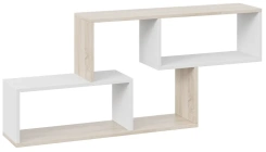 Полка настенная тип 4 (Дуб Сонома/Белый) - Три Я - каталог товаров магазина Арктика