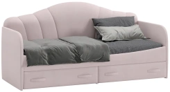 Детская "Сабрина" ТД-307.12.02 кровать 900 (Велюр пудровый) - Три Я - каталог товаров магазина Арктика