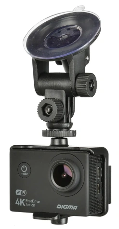 Авторегистратор Digma FreeDrive Action 4K WiFi - фото в интернет-магазине Арктика