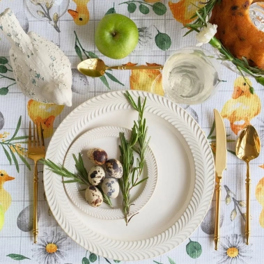 Скатерть Доляна Duckling 149х220 см, 100% хл, рогожка 9215896 - Сима-ленд - фото в интернет-магазине Арктика