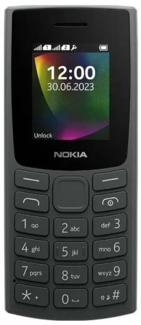 Мобильный телефон Nokia 106 (TA-1564) DS Black/Charcoal - фото в интернет-магазине Арктика