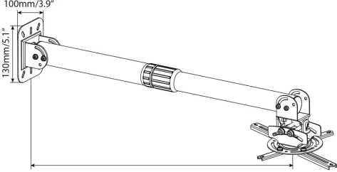 Кронштейн Cactus CS-VM-PR16L-AL Серебро для проектора - фото в интернет-магазине Арктика