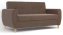 Диван "Лайм" 02 (коричневый велюр) - Столлайн - фото в интернет-магазине Арктика