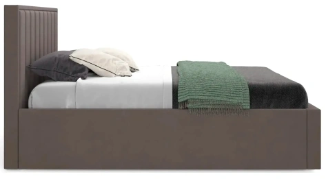 Кровать "Женева" 1600 (мора темно-коричневый) - Мебельград - фото в интернет-магазине Арктика