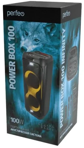 Портативная акустика Perfeo Power Box 100 INFINITY PF_D0046* - фото в интернет-магазине Арктика