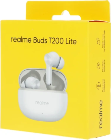 Наушники Realme Buds T200 Lite Серый (RMA2415) TWS - фото в интернет-магазине Арктика