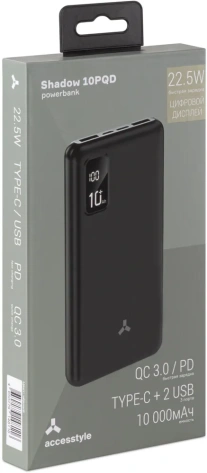 Аккумулятор внешний Accesstyle Shadow 10PQD - фото в интернет-магазине Арктика