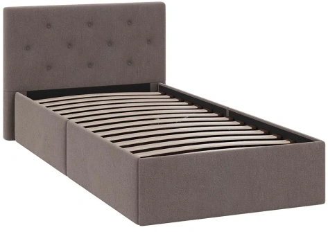 Спальня "Тейлор" кровать 90*190 (Велюр Neo Бежевый) - Три Я - фото в интернет-магазине Арктика