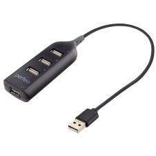 Концентратор USB 2.0 Perfeo (PF_D0805) (PF-H049) черный - каталог товаров магазина Арктика