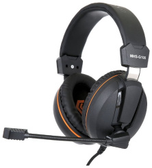 Гарнитура Gembird MHS-G100 (черно-оранжевая) - каталог товаров магазина Арктика
