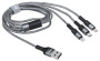 Кабель TFN 3в1 USB/Lightning+Type-C+micro USB 1m Graphite (TFN-CFZ3IN1GR)*