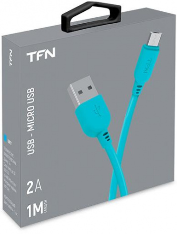 Кабель TFN USB-microUSB 1m blue (TFN-CMIC1MPVCBL) - фото в интернет-магазине Арктика