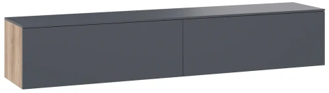 Гостиная "Порто" ТД-393.03.11 тумба ТВ (Яблоня Беллуно/Графит софт) - Три Я - фото в интернет-магазине Арктика