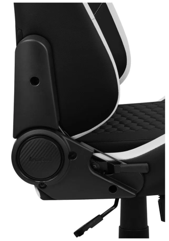Кресло для геймеров Aerocool Crown Leatherette (черное/белое) - фото в интернет-магазине Арктика