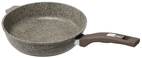 Сковорода с несъемной ручкой "Premium" (mokko) 22902 22 см - Регент Рус - фото в интернет-магазине Арктика