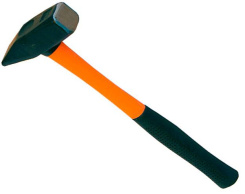 Молоток ВИХРЬ квадратный боёк с фибергласовой ручкой, 400 гр. - каталог товаров магазина Арктика