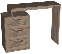 Спальня "Рандеву" ST105/124 стол туалетный (дуб оксид) - Евромебель - каталог товаров магазина Арктика