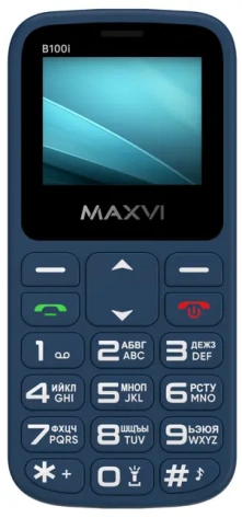 Мобильный телефон Maxvi B100i Blue - фото в интернет-магазине Арктика