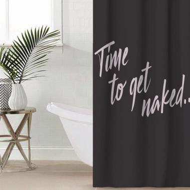 Штора д/ванной "Time to get naked" 5494684 145*180 см - Сима-ленд - фото в интернет-магазине Арктика
